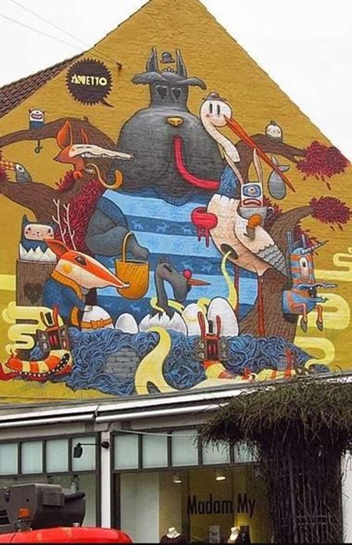 Gavlmalerier i København