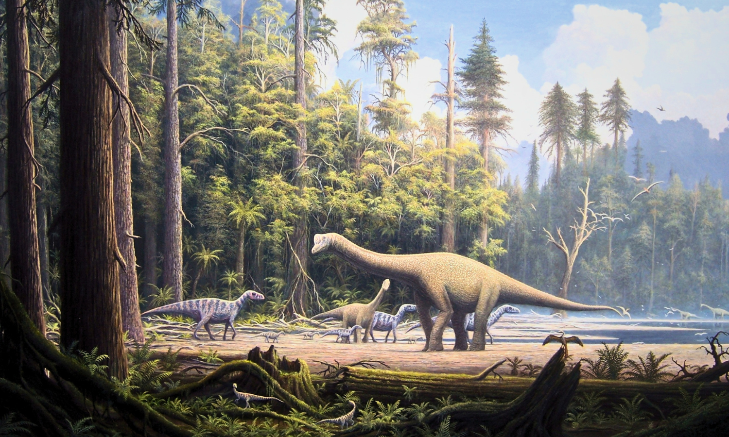 Mesozoikum - dyr, planter og geologi fra Jordens middelalder