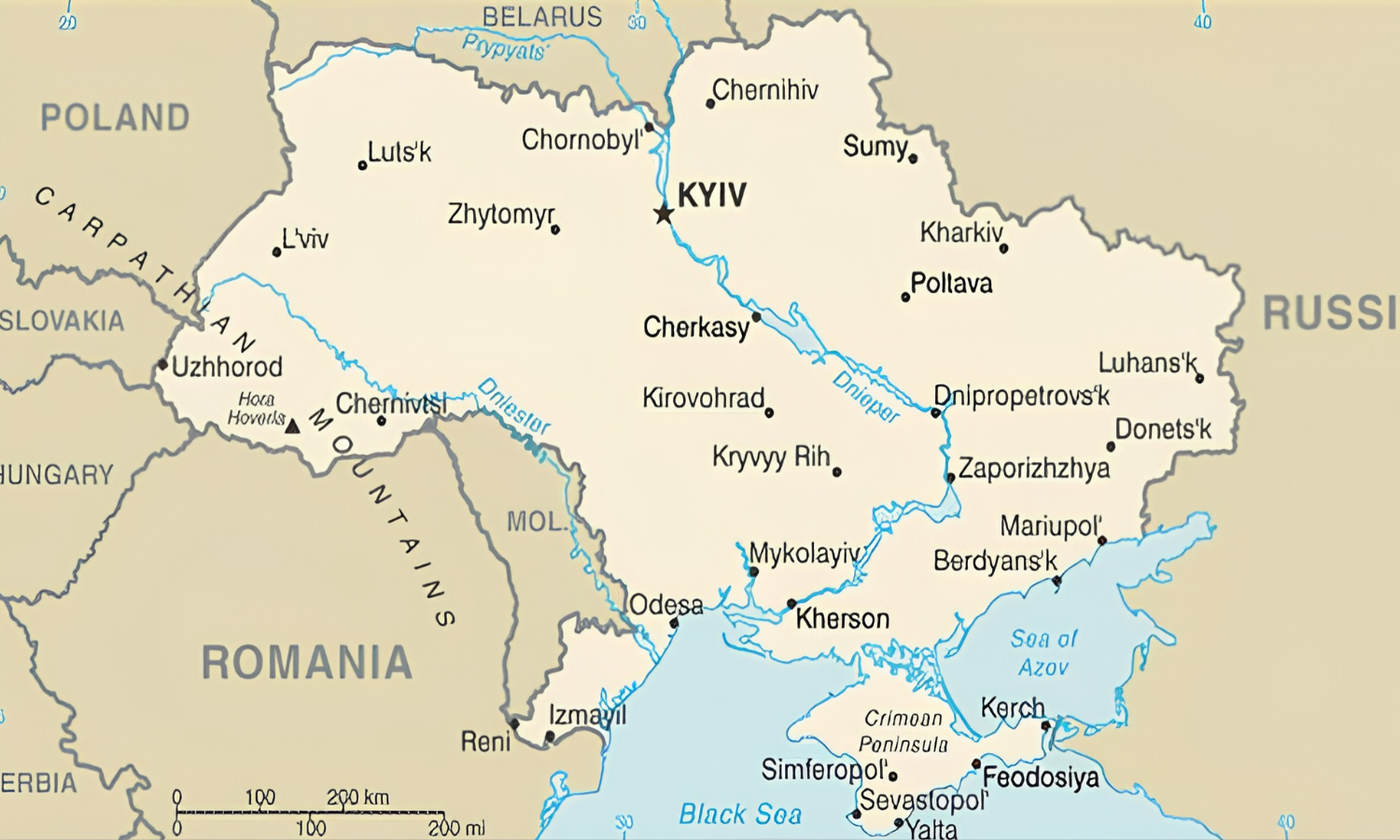 Ukraine mellem Rusland og Vesten (B) 